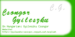 csongor gyileszku business card